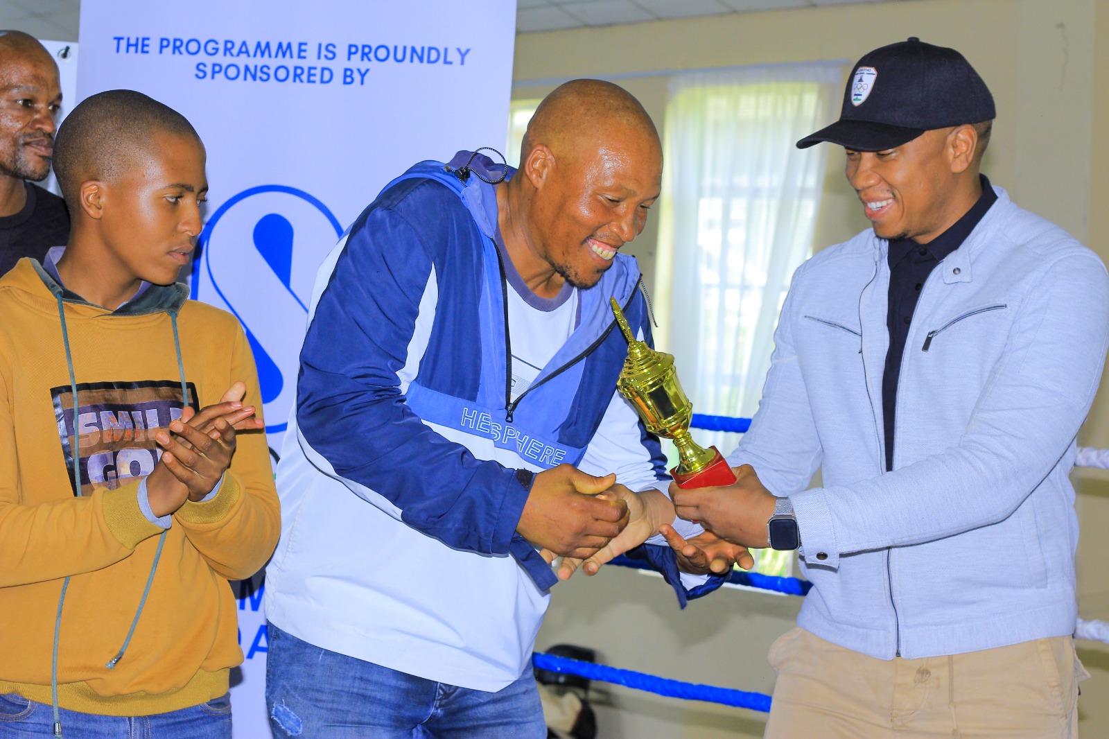 Ts'osane Boxing Club award moment